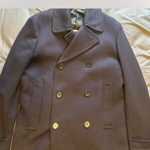 H&M Men's Navy Peacoat